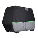 VEVOR golfa ratiņu pārsegs 2+2/4 pasažieriem, pilna pārklājuma, 600D ūdensizturīgs Oksfordas audums, saderīgs ar Club Car, Yamaha, EZGO, Honda, PU pārklājums, trīs rāvējslēdzēja durvis - ZEMLETES.LV