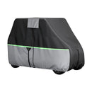 VEVOR golfa ratiņu pārsegs 2+2/4 pasažieriem, pilna pārklājuma, 600D ūdensizturīgs Oksfordas audums, saderīgs ar Club Car, Yamaha, EZGO, Honda, PU pārklājums, trīs rāvējslēdzēja durvis - ZEMLETES.LV