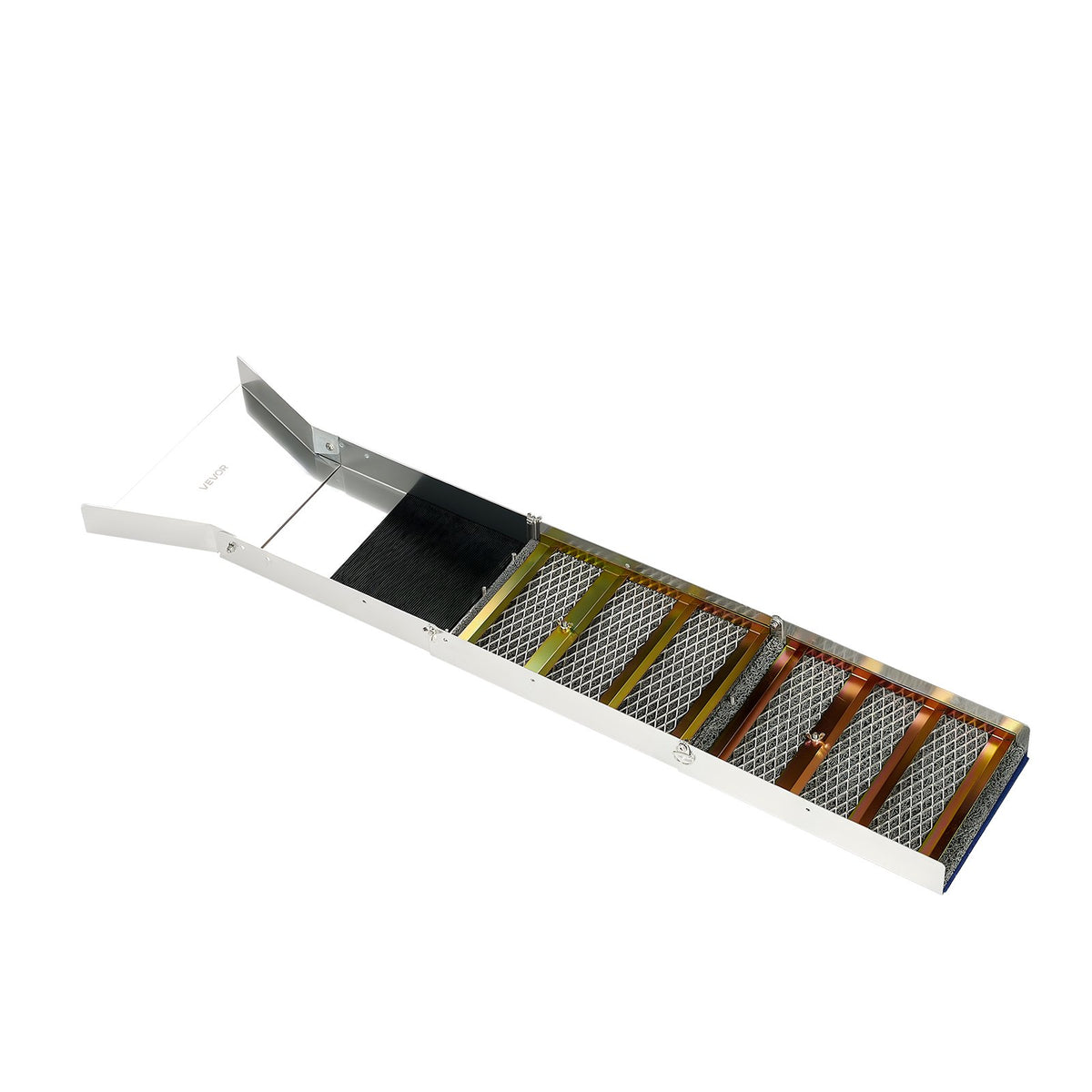 VEVOR zelta skalošanas komplekts ar augstgultni, 1270 mm salokāms 3 vienā zelta skalošanas renes komplekts, 26 daļas ar pannām, sietu, magnētu, mugursomu un piederumiem zelta ieguvei - ZEMLETES.LV