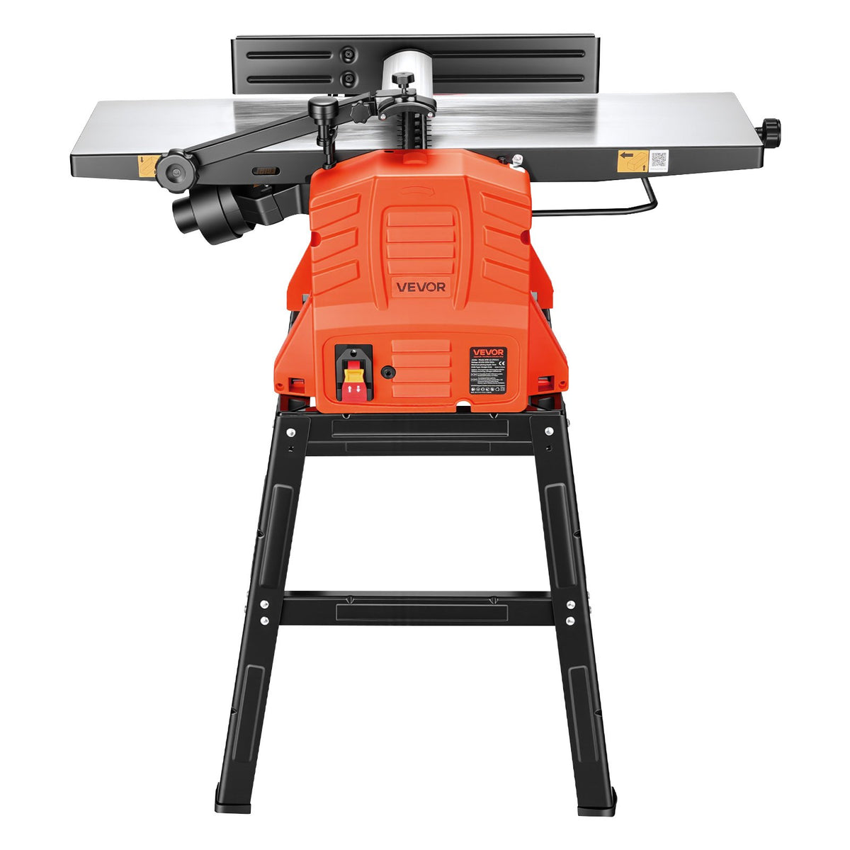 VEVOR Planer Thicknesser Combo Machine 254 mm with Stand, 2.4 HP, 8000 RPM, 2 Blades