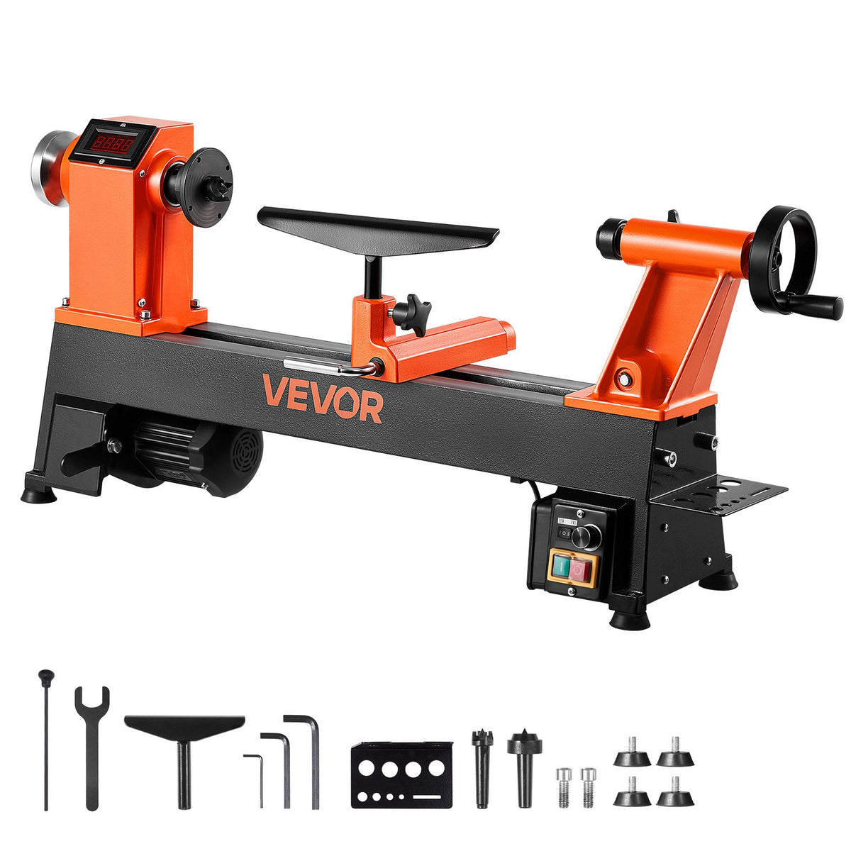 VEVOR puidutreipink 750 W (1 hj), 150–3800 p/min, 304 × 465 mm, harjadeta mootor, malmkorpus
