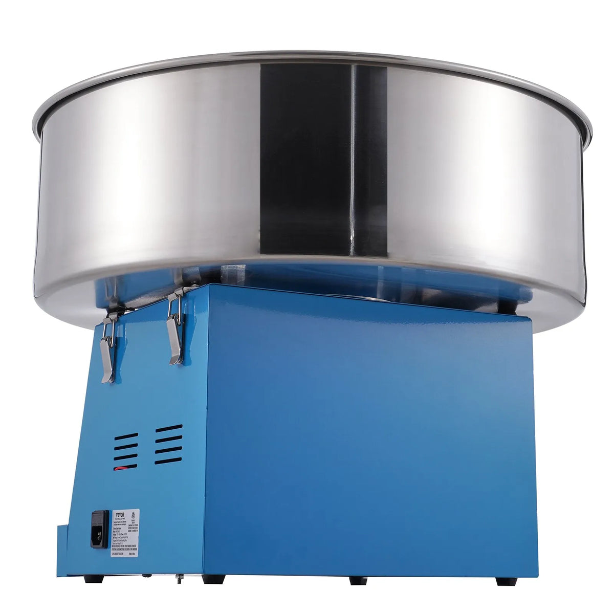 VEVOR Candy Floss Machine 1000 W with Stainless Steel Bowl and Sugar Scoop, Blue