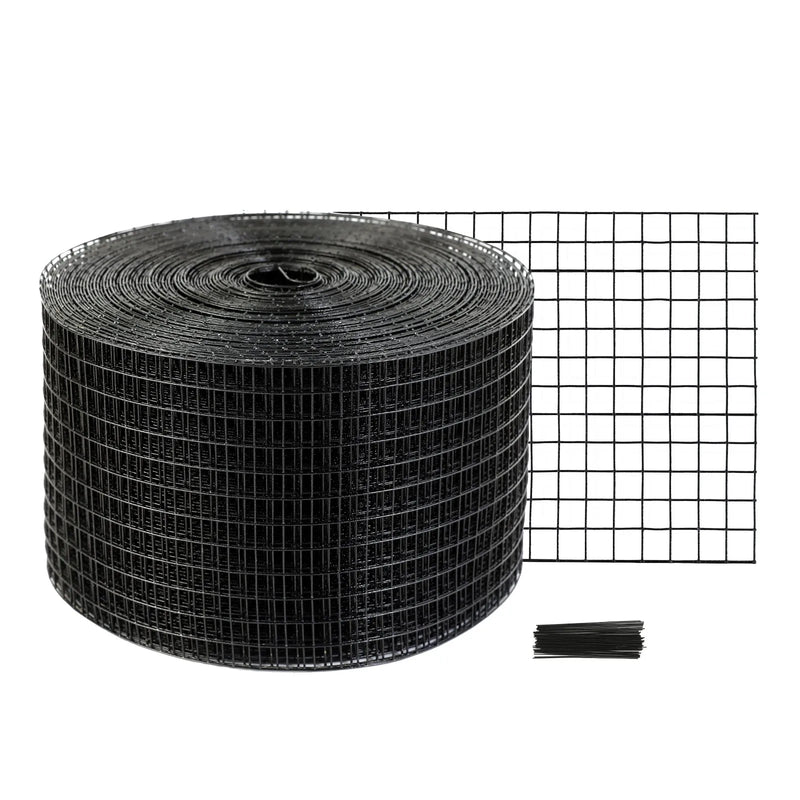 VEVOR saules paneļu aizsargtīkls pret putniem, 20 cm × 30,48 m, PVC pārklāts metāla siets ar 12,7 mm acīm un 50 stiprinājuma stieplēm, aizsardzībai pret dzīvniekiem - ZEMLETES.LV