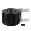VEVOR saules paneļu aizsargtīkls pret putniem, 20 cm × 30,48 m, PVC pārklāts metāla siets ar 12,7 mm acīm un 50 stiprinājuma stieplēm, aizsardzībai pret dzīvniekiem - ZEMLETES.LV