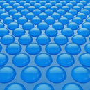 VEVOR saules baseina pārsegs, 10,97 × 4,88 m taisnstūra saules burbuļu sega, 0,3 mm PE materiāls, siltuma uzkrāšana dienā un saglabāšana naktī, zila