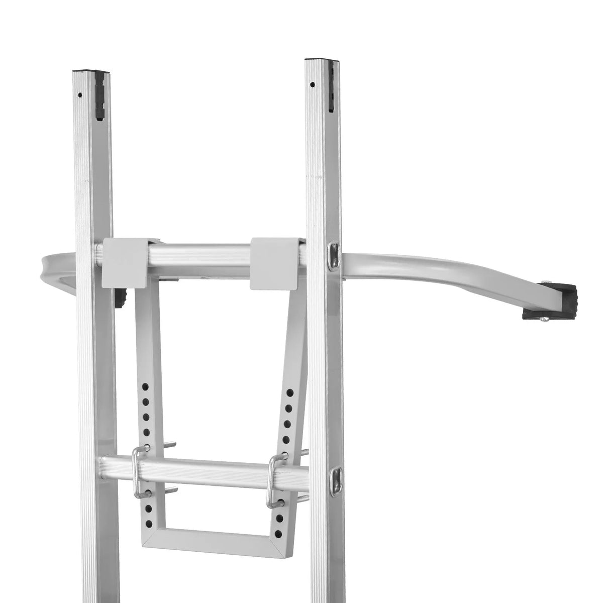 VEVOR kāpņu stabilizators ar jumta āķi un sienas paplašinājuma balstiem, izturīga tērauda konstrukcija ar neslīdošām gumijas kājiņām, stabilam darbam pie jumtiem un notekām - ZEMLETES.LV