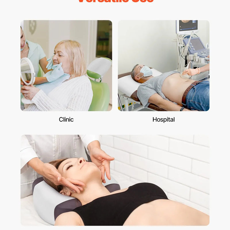 VEVOR galvas balsta papīra ruļļi, 25 gab., 21,6 cm x 38,1 m medicīniskais pārklājuma papīrs ar krepētu virsmu, vienreizlietojams aizsargpapīrs masāžas, medicīniskajiem un hiropraktikas galdiem, balts