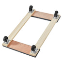 VEVOR mēbeļu pārvietošanas platforma līdz 454 kg, 457 x 762 mm ar 4 PP grozāmiem riteņiem, koka konstrukcija smagu mēbeļu pārvietošanai - ZEMLETES.LV