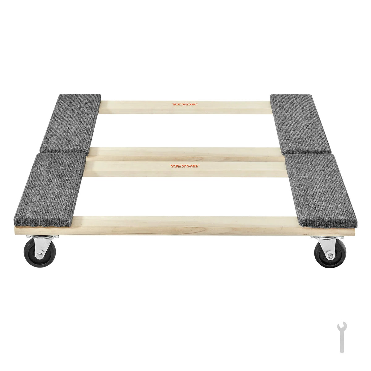VEVOR mēbeļu pārvietošanas platformu komplekts 2 gab., 454 kg katrai, 457 x 762 mm ar 8 PP grozāmiem riteņiem, koka konstrukcija smagu mēbeļu pārvietošanai - ZEMLETES.LV
