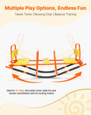 VEVOR Bērnu metāla šūpoles–balansieris ar 90 kg slodzes ietilpību, ar rokturiem, piemērots bērniem no 3 gadu vecuma, āra rotaļu aprīkojums dārzam un rotaļu laukumam, 2 sēdvietas