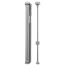 VEVOR izvelkami bērnu drošības vārti, augstums 870 mm, platums līdz 1400 mm, sieta materiāls, piemēroti kāpnēm, durvju ailēm, gaiteņiem un rotaļu zonām, viegla uzstādīšana, pelēki - ZEMLETES.LV