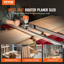 VEVOR frēzes sliede, 152 cm (60 collas), pārnēsājams un viegli regulējams plākšņu izlīdzināšanas džigs, DIY kokapstrādes frēzes sliede plātņu izlīdzināšanai, vadotnes džigs apdares un virsmas frēzēšanai, koka izlīdzināšanai, mājas DIY.