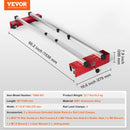 VEVOR frēzes sliede, 152 cm (60 collas), pārnēsājams un viegli regulējams plākšņu izlīdzināšanas džigs, DIY kokapstrādes frēzes sliede plātņu izlīdzināšanai, vadotnes džigs apdares un virsmas frēzēšanai, koka izlīdzināšanai, mājas DIY.