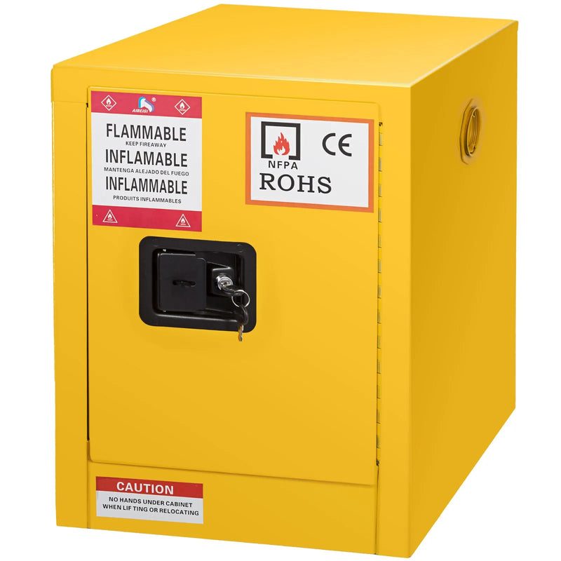 VEVOR 41,6 l bīstamo vielu drošības skapis ar manuāli veramām durvīm, 429 × 429 × 460 mm