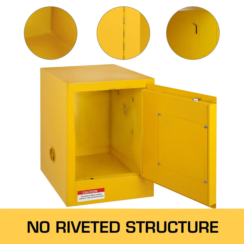 VEVOR 41,6 l bīstamo vielu drošības skapis ar manuāli veramām durvīm, 429 × 429 × 460 mm