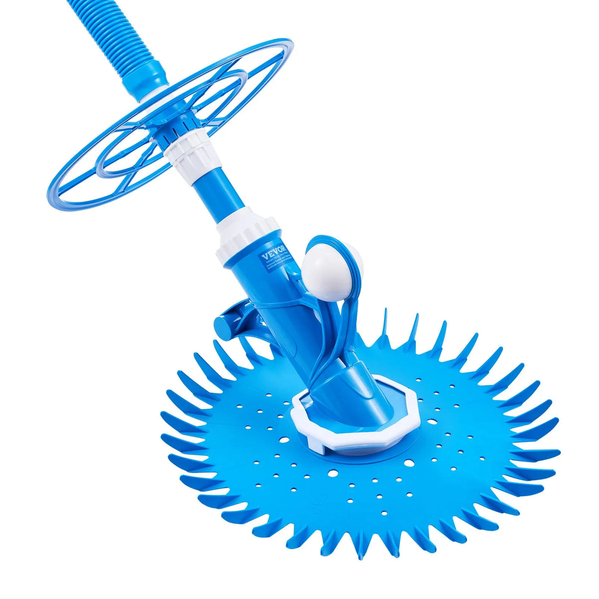 VEVOR Automatic Pool Cleaner with Suction System, Pool Vacuum with 12 Hoses, Suitable for In-Ground and Above-Ground Pools up to 6.1 × 10.7 m