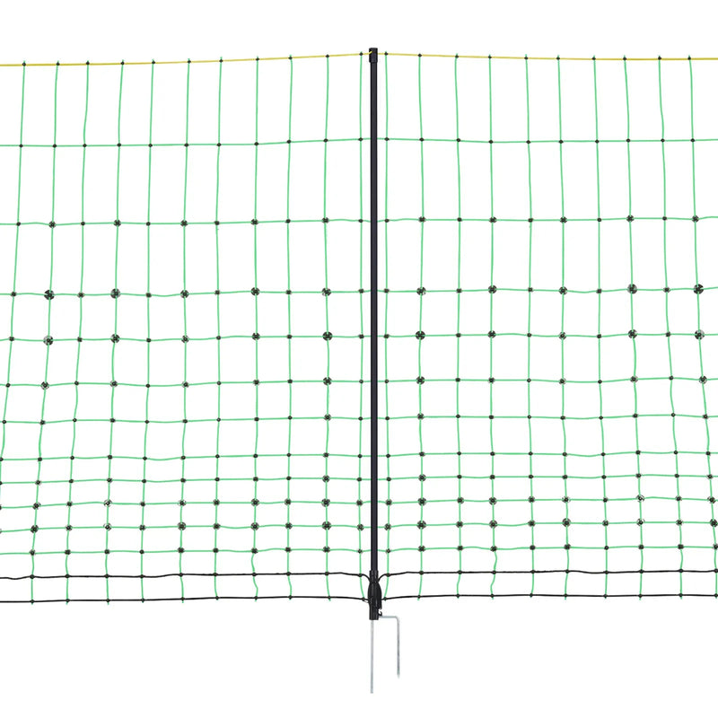 VEVOR elektriskais tīkla žogs, 1,22 m × 30,48 m, PE sieta žoga komplekts ar stabiem un dubultiem mietiņiem vistām, pīlēm, zosīm un trušiem, piemērots pagalmiem un saimniecībām - ZEMLETES.LV