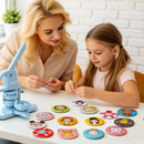 VEVOR pogu izgatavošanas piederumi, 100 komplekti, 75 mm apaļo piespraužu detaļas, metāla aizmugures, metāla korpusi, caurspīdīgas Mylar plēves un tukši papīra diski DIY projektiem, skolas pasākumiem un personalizētām pogām
