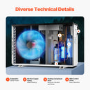 VEVOR Elektriskais baseina siltumsūknis, 3,22–15,25 kW sildīšanas jauda, energoefektīvs invertora tipa baseina ūdens sildītājs un dzesētājs 30–60 m³ virszemes baseiniem, AC 220–240 V, 50 Hz