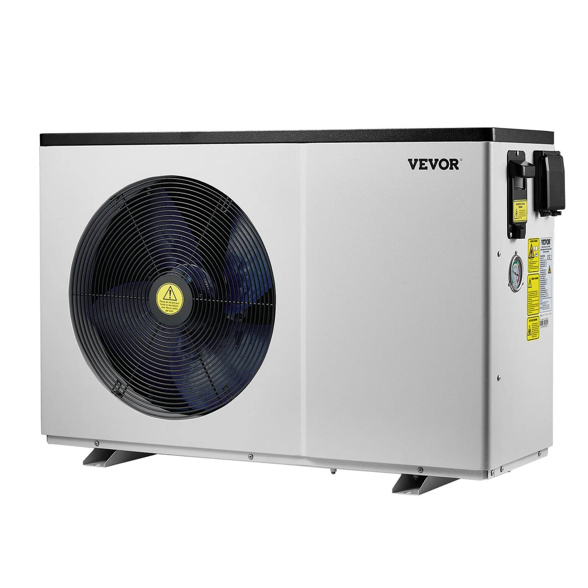 VEVOR Electric Pool Heat Pump, 3.22–15.25 kW Heating Power, Energy-Efficient Inverter Pool Water Heater and Cooler for 30–60 m³ Above-Ground Pools, AC 220–240 V, 50 Hz