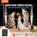 VEVOR Auksto dzirksteļu mašīna 500 W, regulējams augstums 2–4 m, DMX sistēma, LED ekrāns, rokturis, izturīgs alumīnija korpuss, skatuvei, DJ, kāzām un pasākumiem - ZEMLETES.LV
