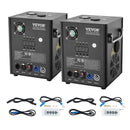 VEVOR Auksto dzirksteļu mašīna 2 gab., 500 W, regulējams augstums 2–4 m, DMX sistēma, LED ekrāns, rokturis, alumīnija korpuss, skatuvei, DJ, kāzām un pasākumiem - ZEMLETES.LV