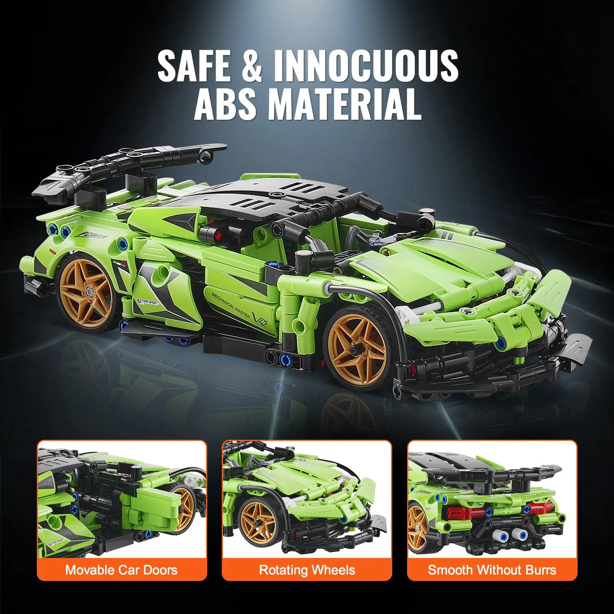 VEVOR STEM konstruktors 2 vienā, 461 detaļa, programmējams RC auto/robots, no 6 gadiem