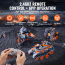 VEVOR STEM konstruktors bērniem 5-in-1, 554 detaļu kluču komplekts ar tālvadību un lietotnes vadību, RC automašīna, robots, tanks, Rubika kubs un sniega tīrītājs, programmējams STEM robots bērniem no 6 gadiem