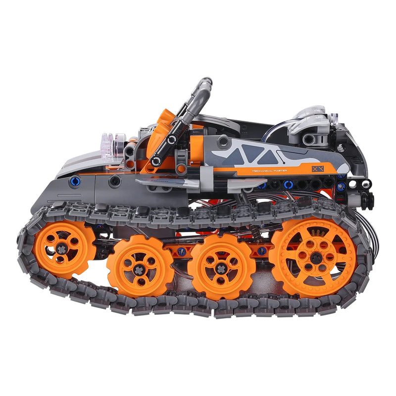 VEVOR STEM konstruktors bērniem 5-in-1, 554 detaļu kluču komplekts ar tālvadību un lietotnes vadību, RC automašīna, robots, tanks, Rubika kubs un sniega tīrītājs, programmējams STEM robots bērniem no 6 gadiem