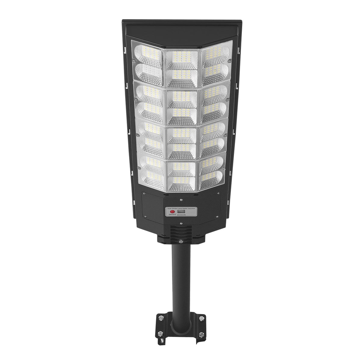 VEVOR 8000 W saules ielas lampa āra lietošanai 450000 lm LED drošības prožektors ar kustības sensoru, krēsla līdz rītausmai, IP65, piebraucamajam ceļam un pagalmam, 1 gab. - ZEMLETES.LV