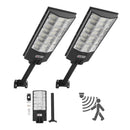 VEVOR saules ielu lampas 2 gab., 8000 W, 450 000 lm, LED āra prožektori ar kustības sensoru, krēslas–rītausmas režīms, IP67 ūdensizturība, apgaismojumam pagalmā un piebraucamajā ceļā - ZEMLETES.LV