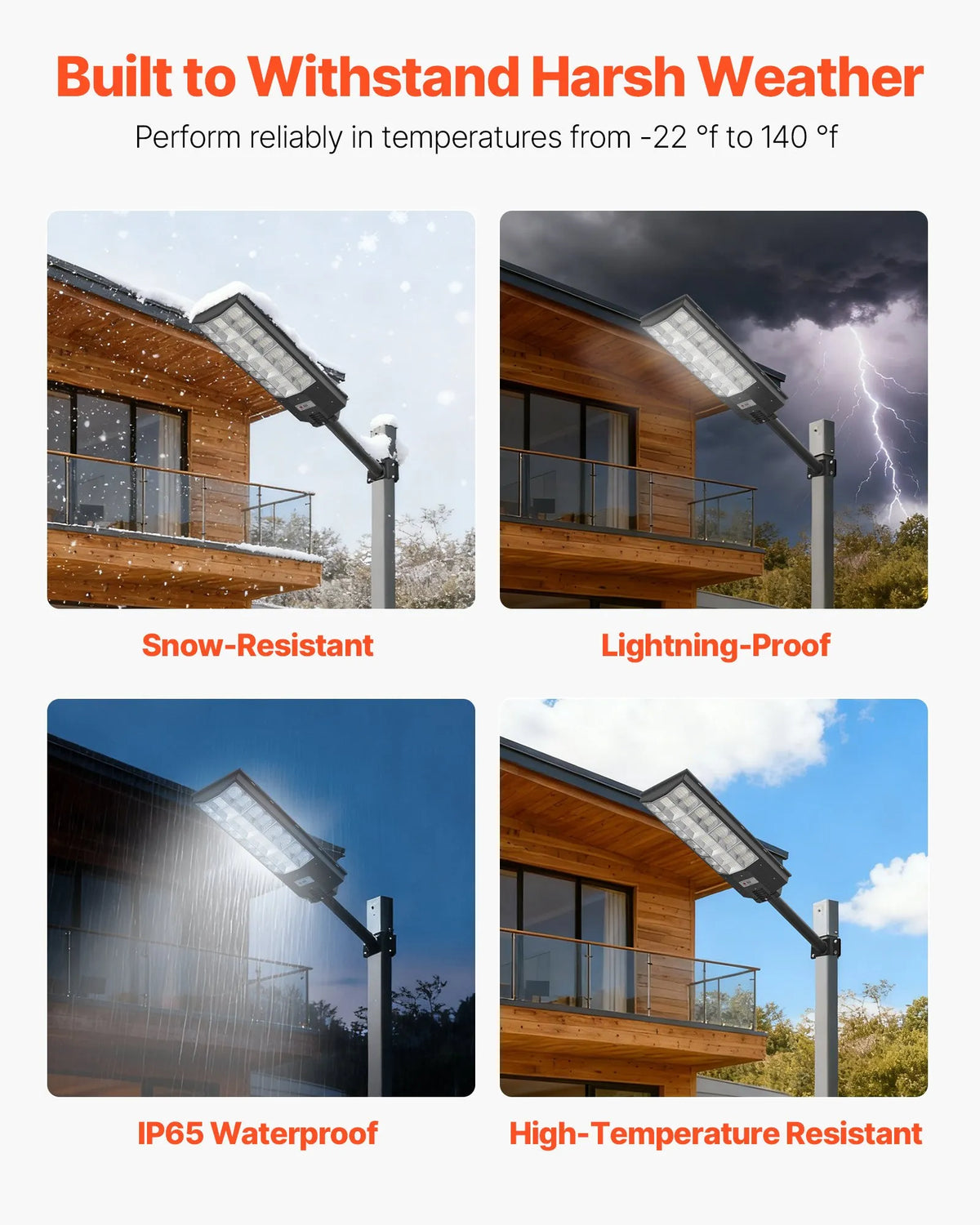 VEVOR saules ielu lampas 3 gab., 8000 W, 450 000 lm, LED āra prožektori ar kustības sensoru, krēslas–rītausmas režīms, IP65 ūdensizturība, apgaismojumam pagalmā un piebraucamajā ceļā - ZEMLETES.LV