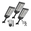 VEVOR saules ielu lampas 3 gab., 8000 W, 450 000 lm, LED āra prožektori ar kustības sensoru, krēslas–rītausmas režīms, IP65 ūdensizturība, apgaismojumam pagalmā un piebraucamajā ceļā - ZEMLETES.LV
