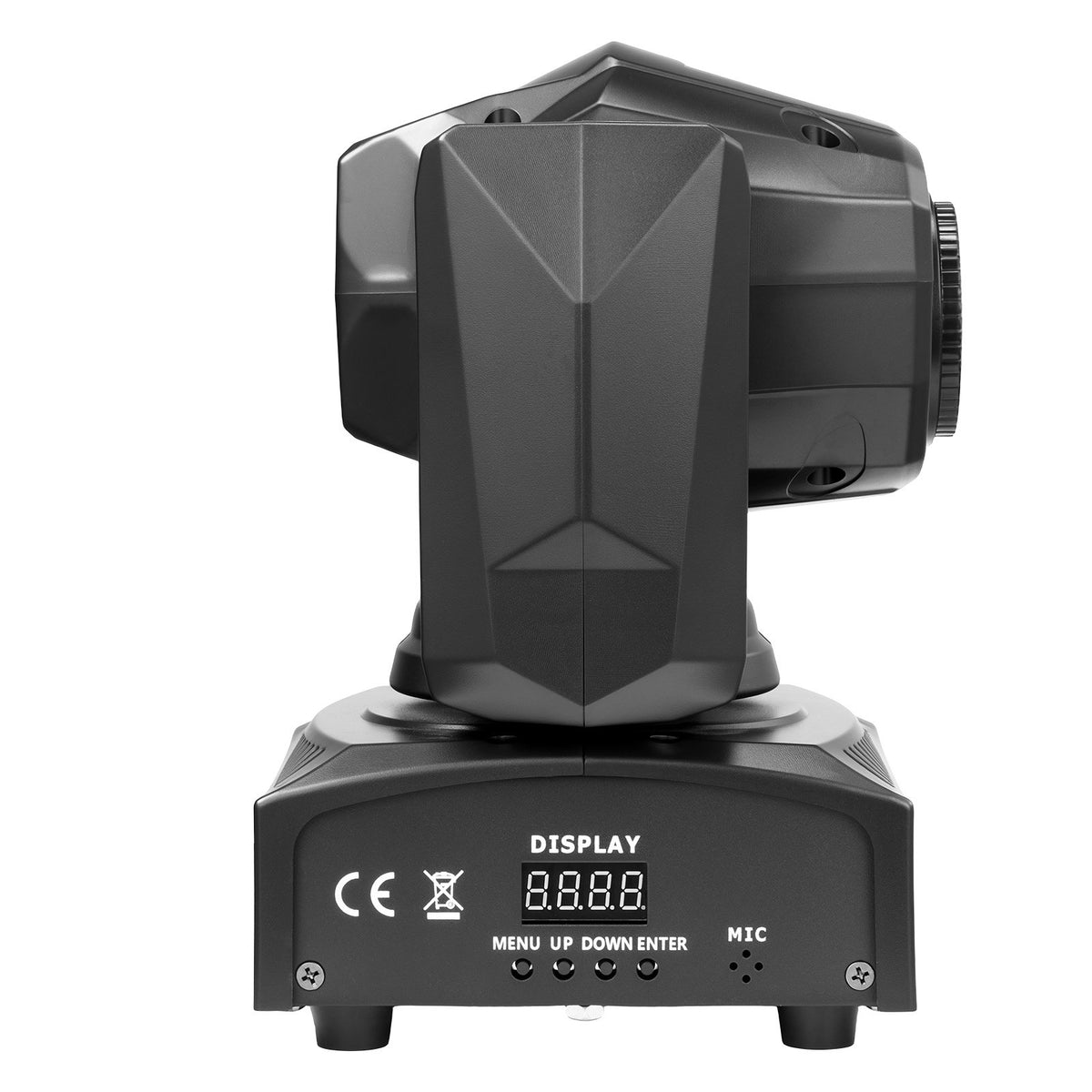 VEVOR LED kustīgās galvas skatuves gaismas, 2 gab., 30 W RGB, 8 gobo efekti un 8 krāsas, 540° panorāmas rotācija un 270° noliekšana, DMX512 un skaņas vadība, melnas