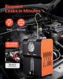 VEVOR automobiļu dūmu noplūdes detektors, DC 12 V, 65 W, EVAP diagnostika, iebūvēts gaisa sūknis, spiediena un plūsmas mērītājs, 2 režīmi, automašīnām, motocikliem, kravas auto, laivām un ATV