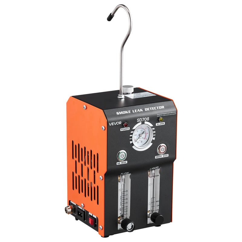 VEVOR automobiļu dūmu noplūdes detektors, DC 12 V, EVAP diagnostikas testeris, iebūvēts gaisa sūknis, spiediena mērītājs, plūsmas mērītājs, 2 režīmi, automašīnām, motocikliem, kravas auto un ATV