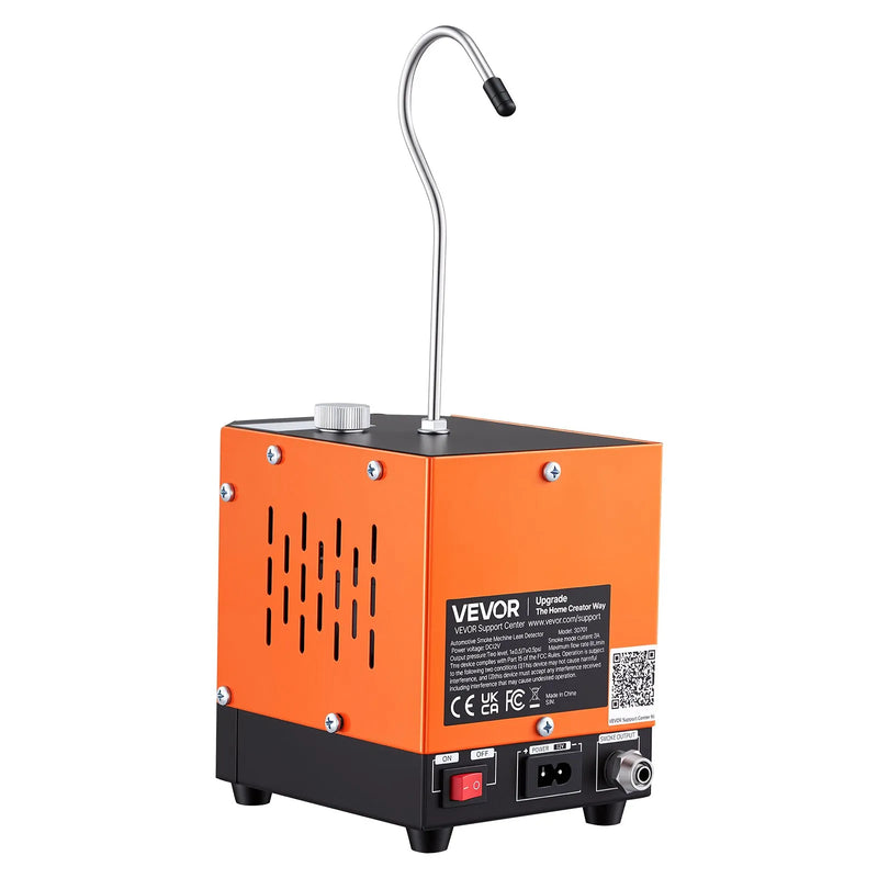 VEVOR automobiļu dūmu noplūdes detektors SD701, DC 12 V, 35 W, EVAP un vakuuma sistēmām, iebūvēts gaisa sūknis, regulējams spiediens 0,07–0,48 bar, automašīnām, motocikliem un laivām