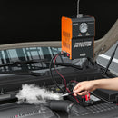 VEVOR automobiļu dūmu noplūdes detektors SD704, DC 12 V, 65 W, EVAP diagnostika, iebūvēts gaisa sūknis, spiediena mērītājs, 2 režīmi, automašīnām, motocikliem, kravas auto, laivām un ATV