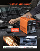 VEVOR automobiļu dūmu noplūdes detektors SD716, DC 12 V, 65 W, EVAP diagnostikas testeris, iebūvēti gaisa sūkņi, spiediena un plūsmas mērītāji, 2 režīmi, automašīnām, motocikliem, kravas auto, laivām un ATV