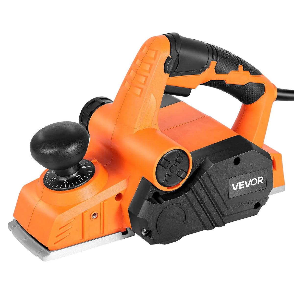 VEVOR Electric Hand Planer 82 mm, 900 W, 14,500 RPM, Adjustable Cutting Depth, 2 Blades