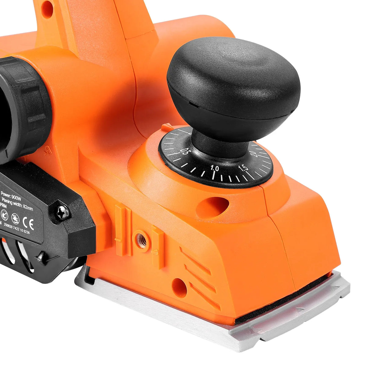 VEVOR Electric Hand Planer 82 mm, 900 W, 14,500 RPM, Adjustable Cutting Depth, 2 Blades