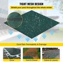 VEVOR baseina drošības pārsegs 4,88 × 9,14 m taisnstūra iebūvētiem baseiniem, drošības pārsegs ar drenāžas atverēm, sieta tipa ziemas pārsegs peldbaseinam, zaļš