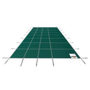 VEVOR baseina drošības pārsegs 5,5 × 11,6 m, taisnstūra iebūvēta baseina drošības sieta pārsegs baseiniem 4,9 × 11 m, ziemas drošības pārsegs peldbaseinam, zaļš