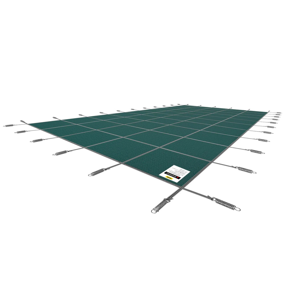 VEVOR Pool Safety Cover 5.48 × 12.8 m, Fits 4.88 × 12.19 m Rectangular In-Ground Pools, Mesh Winter Safety Cover for Swimming Pools, Green