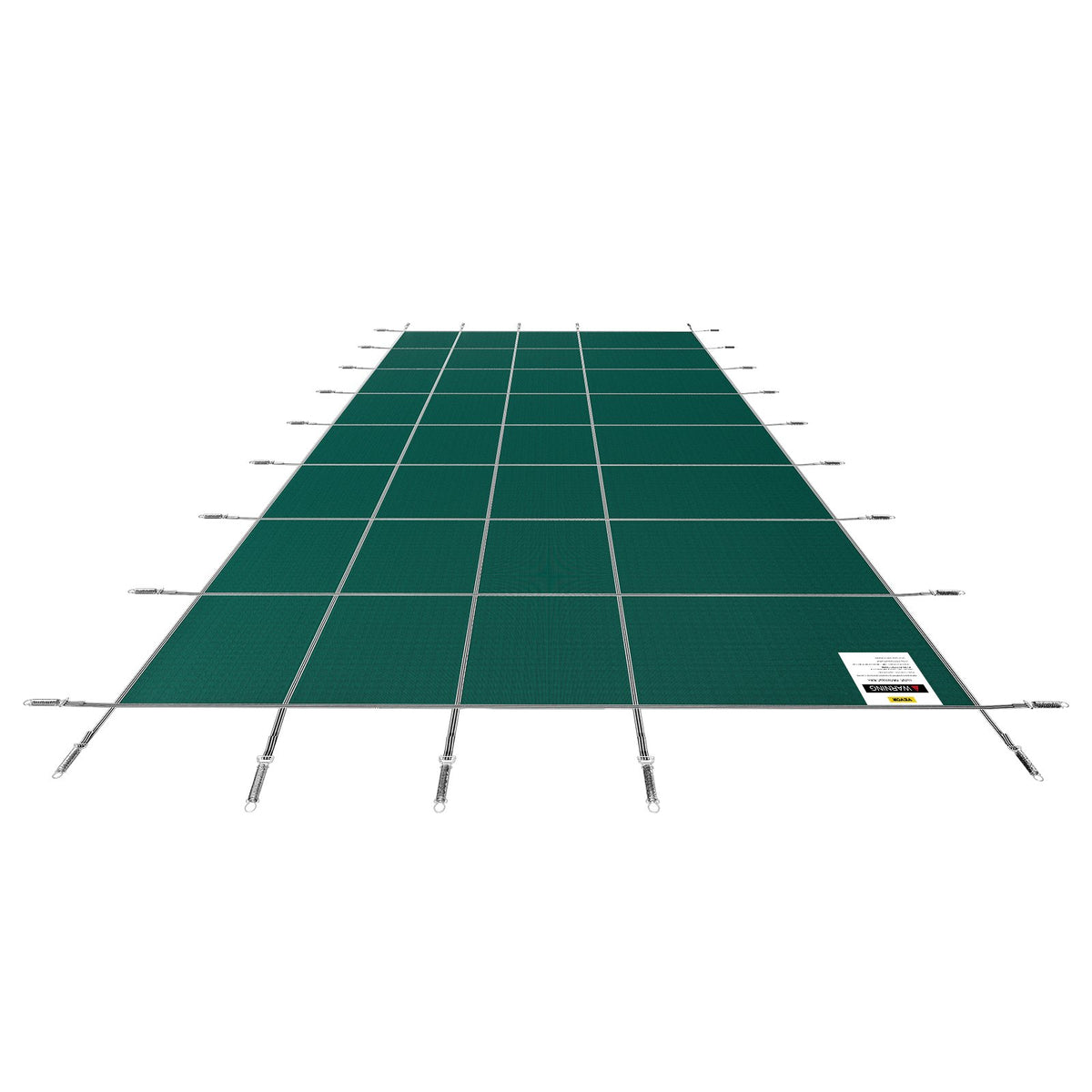 VEVOR Pool Safety Cover 5.48 × 12.8 m, Fits 4.88 × 12.19 m Rectangular In-Ground Pools, Mesh Winter Safety Cover for Swimming Pools, Green
