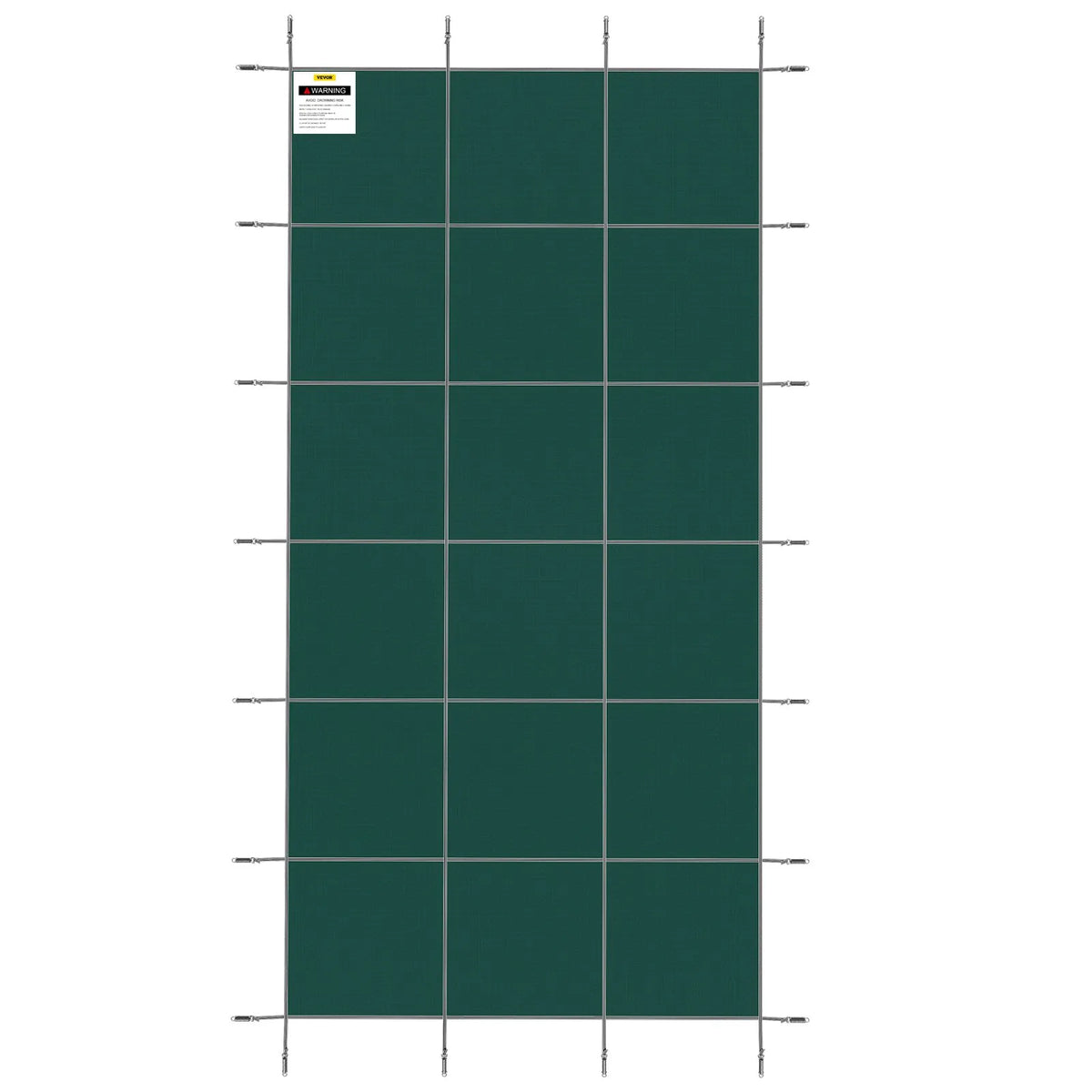 VEVOR Pool Safety Cover 6.09 × 12.19 m Rectangular In-Ground Pools, Safety Cover with Drainage Holes, Mesh Winter Cover for Swimming Pool, Green