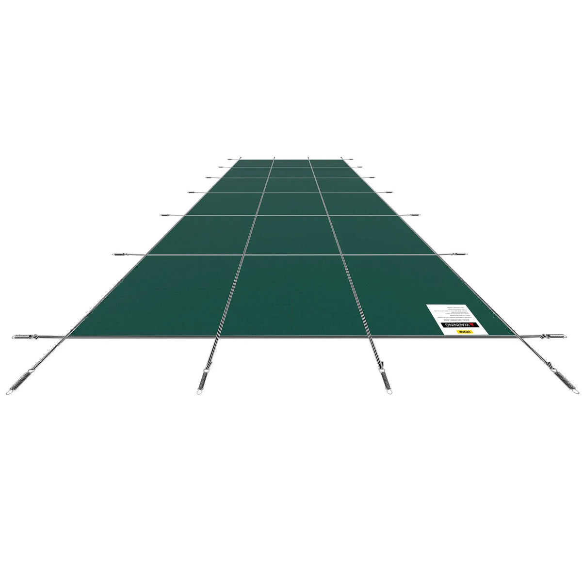 VEVOR Pool Safety Cover 6.09 × 12.19 m Rectangular In-Ground Pools, Safety Cover with Drainage Holes, Mesh Winter Cover for Swimming Pool, Green