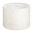 VEVOR cilindrisks lina lampas abažūrs Ø33 cm augša × Ø33 cm apakša × 25 cm augstums, vidēja izmēra abažūrs galda, grīdas un piekaramajām lampām, gaišs lins - ZEMLETES.LV