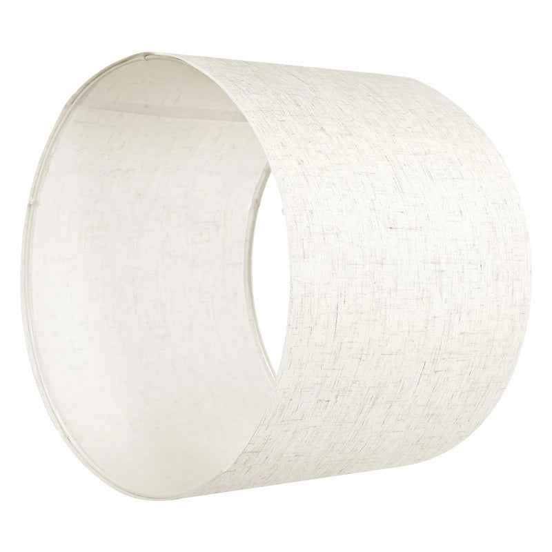 VEVOR cilindrisks lina lampas abažūrs Ø33 cm augša × Ø33 cm apakša × 25 cm augstums, vidēja izmēra abažūrs galda, grīdas un piekaramajām lampām, gaišs lins - ZEMLETES.LV