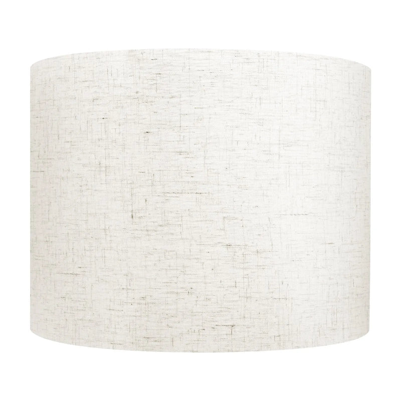 VEVOR cilindrisks lina lampas abažūrs Ø33 cm augša × Ø33 cm apakša × 25 cm augstums, vidēja izmēra abažūrs galda, grīdas un piekaramajām lampām, gaišs lins - ZEMLETES.LV
